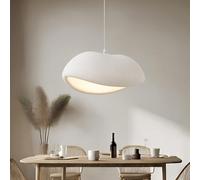 Suspension Luminaire Minimaliste Moderne,Lustre Table De Salle À Manger Style Wabi-sabi,Éclairage De L'îlot De Cuisine Beige,Plafonnier D'intérieur En Polystyrène À Hauteur Réglable(L/60*45*27CM)