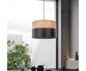 Suspension luminaire Nicol TK Lighting, dimmable, bois clair, Salon / Salle à manger, Moderne, Suspension