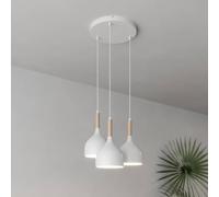 Suspension luminaire Noak Luminex, dimmable, blanc, Salon / Salle à manger, Métal, Moderne, Suspension
