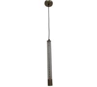 Suspension luminaire PRESENT TIME Tube métal gris shine SUSP-SHINE00