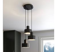 Suspension luminaire Rif SIGMA, dimmable, noir, Salon / Salle à manger, Métal, Moderne, Suspension