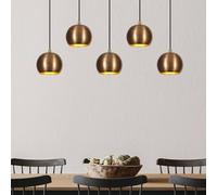 Suspension luminaire Sivani MR-1000 Opviq, dimmable, bronze, Salon / Salle à manger, Métal, Suspension
