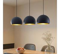 Suspension luminaire Tarjei Lindby, dimmable, noir, Salon / Salle à manger, Métal, Moderne, Suspension