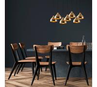 Suspension luminaire Tattoo 6222 Opviq, dimmable, bronze, Salon / Salle à manger, Métal, Oriental, Suspension