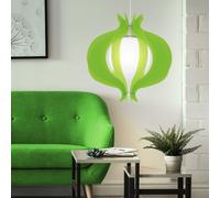 Lampe suspendue lampe de salon lampe de cuisine lampe de salle à manger, boule de verre en métal vert nickel mat, E27, H 110 cm