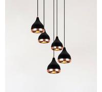 Suspension luminaire Yildo 7005 Opviq, dimmable, noir, Salon / Salle à manger, Métal, Moderne, Suspension