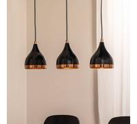 Suspension luminaire Yildo Opviq, dimmable, noir, Salon / Salle à manger, Métal, Suspension