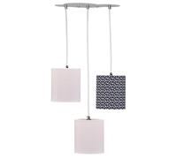 Suspension lumineuse - Sauthon - Miss Fleur de Lune - 32x32cm - Coton multicolore - 3 ampoules