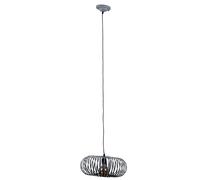Suspension lumineuse suspension lampe de chambre cage en métal gris spots de plafond trio lumières 306900161