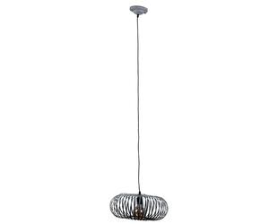 Suspension lumineuse suspension lampe de chambre cage en métal gris spots de plafond trio lumières 306900161
