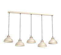 Suspension Luminex Sven crème/noir 125cm 5 lumières E27