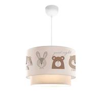 Suspension Lurgan pour enfant motif d'animaux blanc