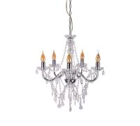 Suspension lustre lampe suspendue cristaux chromés lampe de salon H 85 cm