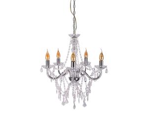 Suspension lustre lampe suspendue cristaux chromés lampe de salon H 85 cm