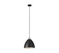 Suspension MAREPERLA E27 1X60W en acier noir et aspect cristal D275mm