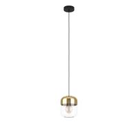 Suspension MARYVILLA E27 1X40W en acier noir et brun D170mm