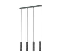 Suspension MENTALONA GU10 4X4,5W en acier gris anthracite 840x65x1500mm
