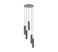 Suspension MENTALONA GU10 5X4,5W en acier gris anthracite D365mm