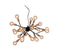 Suspension métal Ø80cm Heroes By Rydens noire/or 24xE27