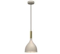 Suspension métal beige doré Noak Ø17 E27 15W Luminex
