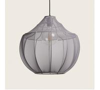 Suspension Métal et Tissu Ayla Gris Fumée