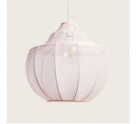 LEDKIA LIGHTING Suspension Métal et Tissu Ayla Rose pastel E27