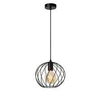 Suspension métal noir Ø25cm DANZA 1xE27 40W Lucide