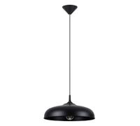 Suspension métal noire ROSELA 1xE27 15W IP20 PureLume