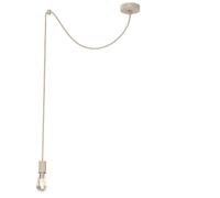 Suspension minimaliste beige 1xE27 15W Spindel Luminex