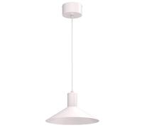 Suspension minimaliste beige cachemire cône aplati 30 cm GU10 8W