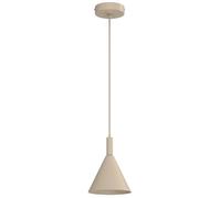 Suspension minimaliste beige cône 1xGU10 8W Vins Luminex