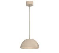 Suspension minimaliste beige dôme 29 cm 1x E27 15W Sola Luminex