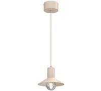 Suspension minimaliste beige en cône 20 cm 1xE27 15W, collection Nox