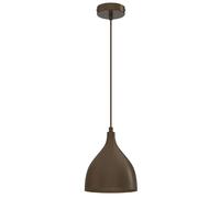 Suspension minimaliste brune, abat-jour en forme de calice, 1xE27 15W, Noak Classic