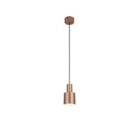 Suspension minimaliste brune cylindrique 1xE27 10W AGUDO Trio