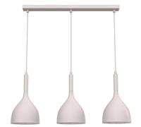 Suspension minimaliste cachemire 3xE27 Noak Luminex, abat-jour coupe, 15W