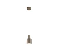 Suspension minimaliste grise AGUDO Trio, abat-jour cylindrique en métal, 1xE27 10W