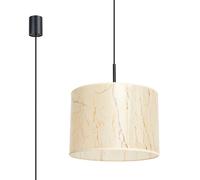 Suspension minimaliste marbre beige 40cm E27 Purela