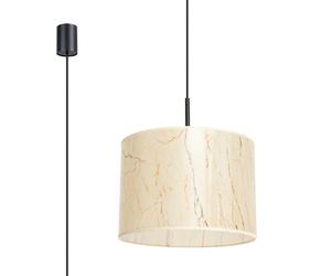Suspension minimaliste marbre beige 40cm E27 Purela