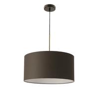 Suspension minimaliste noire abat-jour graphite E27 40W
