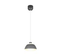 Suspension minimaliste noire dôme ?23 cm 1xE27 en métal TILOS