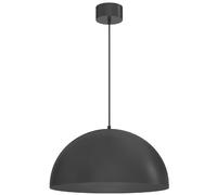 Suspension minimaliste noire dôme 50 cm, 1xE27 15W, collection Sola Luminex
