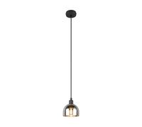 Suspension minimaliste noire en verre, 1x E14 10W, collection Molly