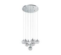 Suspension MIOGLIA LED 10X3,15W en acier chrome D580mm