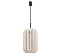 Suspension moderne beige Ø27 feutre E27 MULA Sollux