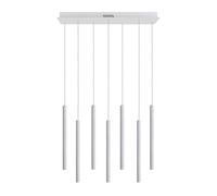 Suspension moderne blanche tubulaire LED 35W Italux