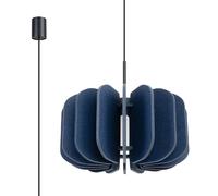 Suspension moderne bleu nuit feutre Ø45 E27 BARDEO Pure Lume