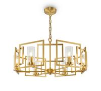 Suspension moderne dorée 6 lumières pour salon Bowi Maytoni