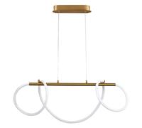 Suspension moderne dorée ruban EMMA LED 38W 4000K Polux