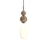 Suspension moderne dorée verre 1xG9 7W NOVA Maxlight